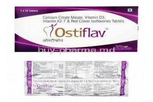 Ostiflav, Calcium/ Vitamin D3/ Vitamin K2-7/ Red Clover Isoflavones