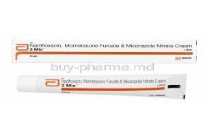 3 Mix Cream, Miconazole/ Mometasone/ Nadifloxacin