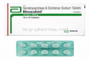 Biozobid, Diclofenac/ Serratiopeptidase