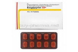 Esgipyrin SP, Diclofenac/ Paracetamol/ Serratiopeptidase