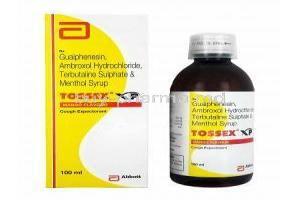 Tossex XP Syrup, Ambroxol/ Guaifenesin/ Terbutaline