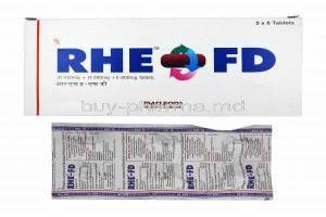 Rhe-FD, Rifampicin/ Isoniazid/ Ethambutol