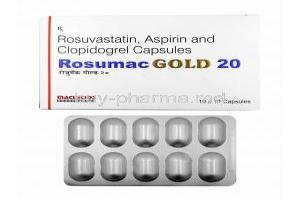 Rosumac Gold, Aspirin/ Rosuvastatin/ Clopidogrel