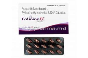 Folinine-D, Folic Acid/ Methylcobalamin/ Pyridoxine/ Docosahexaenoic Acid