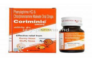 Coriminic Oral Drops, Chlorpheniramine/ Phenylephrine