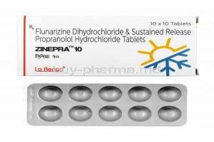 Zinepra, Propranolol/ Flunarizine