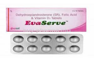 Evaserve, Dehydroepiandrosterone/ Folic Acid/ Vitamin D3