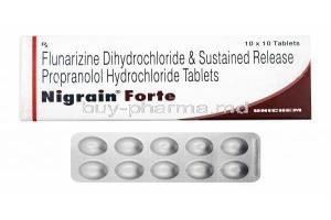 Nigrain Forte, Propranolol/ Flunarizine