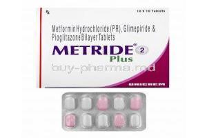 Metride Plus, Glimepiride/ Metformin/ Pioglitazone