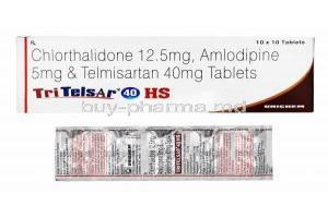 Tritelsar HS, Telmisartan/ Amlodipine/ Chlorthalidone