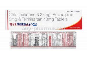 Tritelsar, Telmisartan/ Amlodipine/ Chlorthalidone