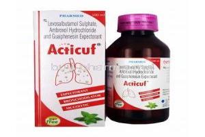 Acticuf Expectorant, Ambroxol/ Levosalbutamol/ Guaifenesin