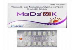 MGD3 60K Combi Kit, Vitamin D3/ Magnesium
