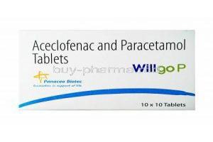 Willgo P, Aceclofenac/ Paracetamol