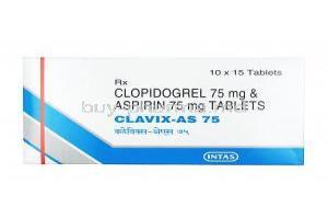 Clavix-AS,  Aspirin / Clopidogrel