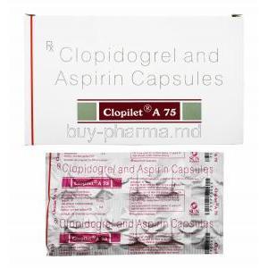 Clopilet A, Aspirin/ Clopidogrel