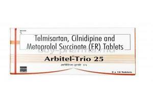 Arbitel Trio, Cilnidipine / Metoprolol  / Telmisartan