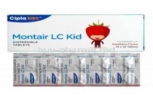 Montair LC Kid Strawberry Flavour, Levocetirizine/ Montelukast