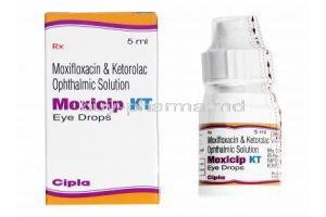 Moxicip KT Eye Drop, Ketorolac/ Moxifloxacin