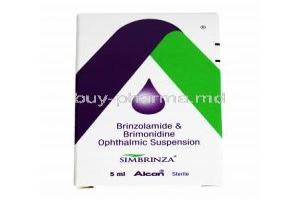 Simbrinza Opthalmic Suspension, Brinzolamide/ Brimonidine