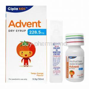 Advent Dry Syrup Orange Flavour, Amoxycillin/ Clavulanic Acid