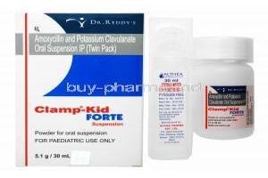 Clamp-Kid Forte Oral Suspension, Amoxycillin/ Clavulanic Acid
