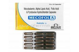 Mecofol A, Methylcobalamin/ Alpha Lipoic Acid/  Folic acid/ Pyridoxine