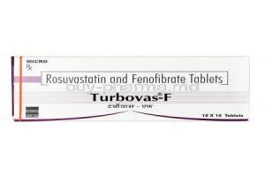 Turbovas F,  Fenofibrate / Rosuvastatin