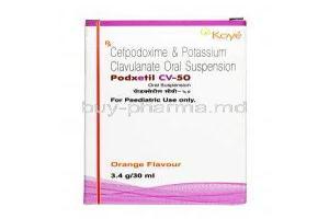 Podxetil CV Suspension, Cefpodoxime / Clavulanic Acid