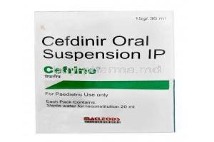Cefrine Oral Suspension, Cefdinir