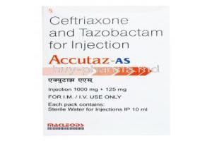 Accutaz AS Injection, Ceftriaxone/ Tazobactum