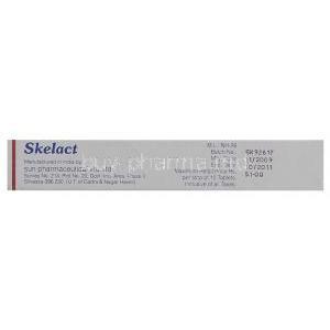 Skelact, Generic Myonal, Eperisone 50 mg Tablet Sun Pharma Manufacturer info