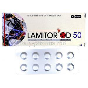 Lamitor OD, Lamotrigine 50mg Sustained-Release