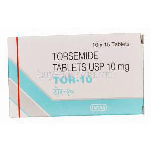 TOR-10, Generic Demadex, Torsemide 10mg Box