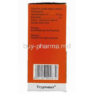 Trypotmer, Amitriptyline 75 Mg Composition