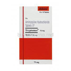 Tryptomer, Amitriptyline Hydrochloride 75mg box