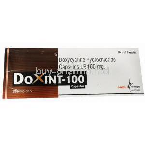 Doxint-100, Generic Vibramycin, Doxycycline 100mg Box