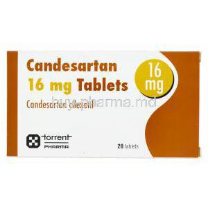 CANDESARTAN, Generic Atacand, Candesartan Cilexetil 16mg Box