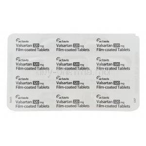 VALSARTAN, Generic Diovan, Valsartan 320mg Tablet Strip Back