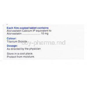 Lipvas, Atorvastatin 10 Mg Tablet (Cipla)