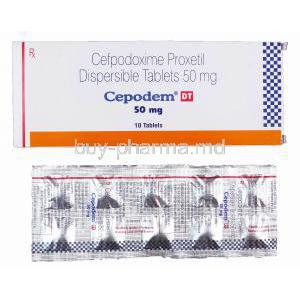Cepodem-DT, Generic  Vantin, Cefpodoxime  50 mg
