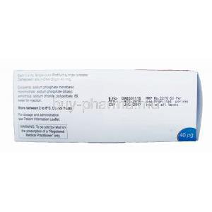 Cresp, Darbepoetin Alfa 40mcg Injection information