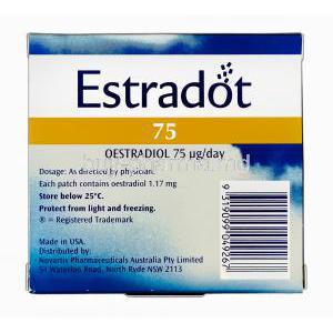 Estradot Oestradiol 75mcg Transdermal Patches Novartis Pharma