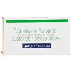 Qutipin SR, Generic Seroquel, Quetiapine  400mg