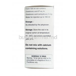 Nayzold, Zoledronic Acid Injection storage condition