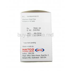 Xpreza, Generic Vidaza, Azacitidine 100mg vial Natco Pharma manufacturer