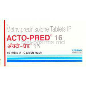 Acto-Pred, Generic Medrol, Methylprednisolone 16 mg Tablet