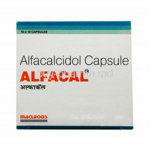 Generic Calciferol. Alfacalcidol capsure, 0.25mcg, box information
