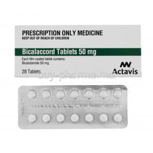 Generic Casodex, Bicalaccord, Bicalutamide 28tabs 50mg, packaging with blister pack