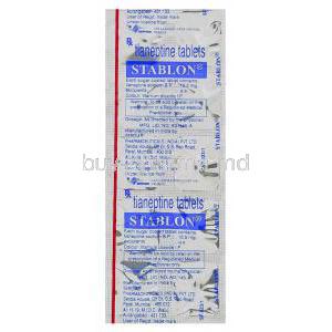Stablon , Tianeptine Packaging